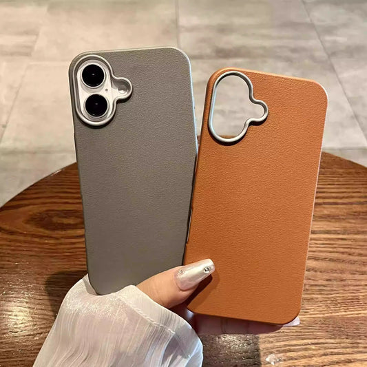 Plain Leather Pattern Soft Shell Simple All-inclusive Ultra-thin Drop-resistant
