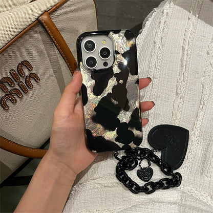 Cold Wind Black Splash Ink Patch Phone Case