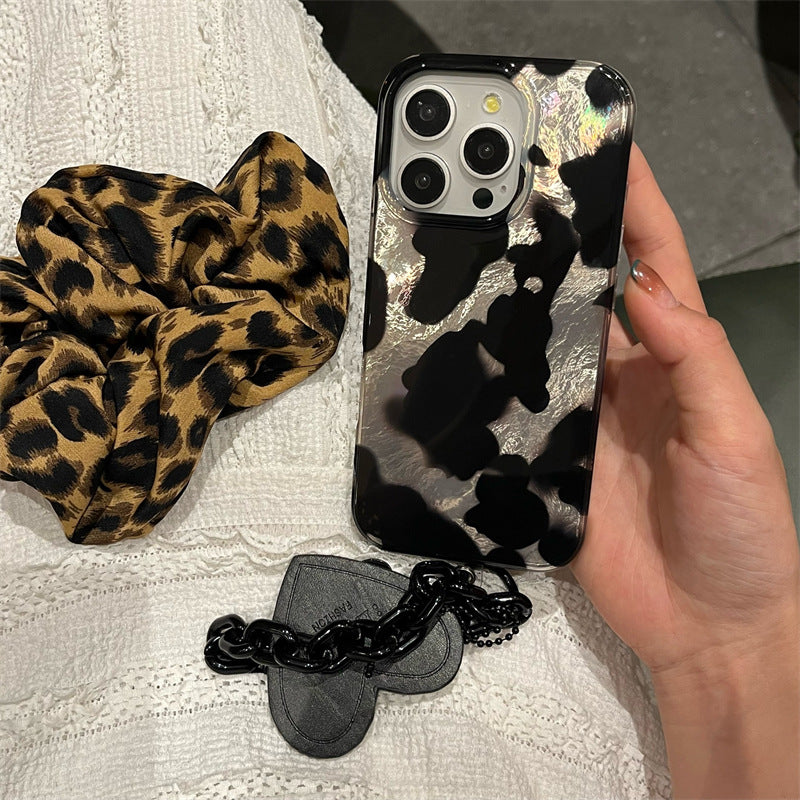 Cold Wind Black Splash Ink Patch Phone Case