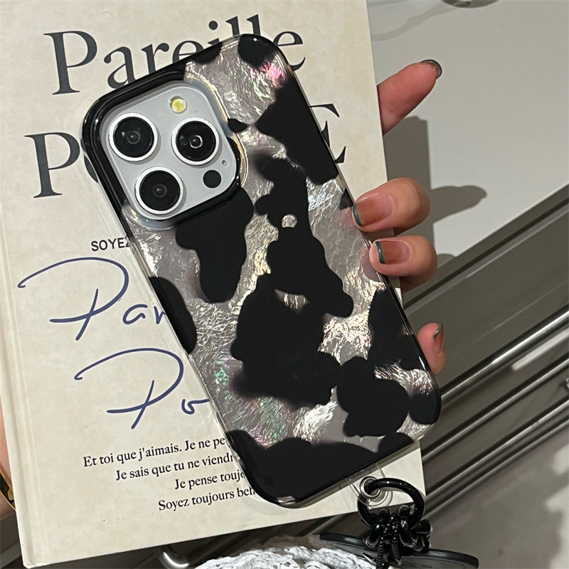 Cold Wind Black Splash Ink Patch Phone Case