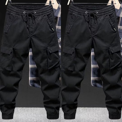 Loose Tappered Solid Color Overalls