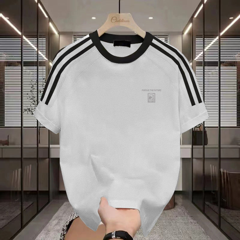 Men's Summer Clothes American Printed Cotton Half Sleeve