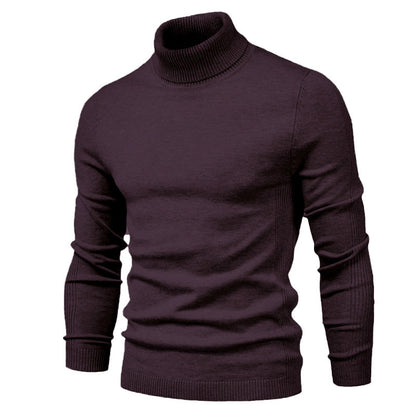 Men's Solid Color Pullover Sweater