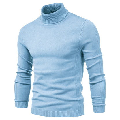 Men's Solid Color Pullover Sweater