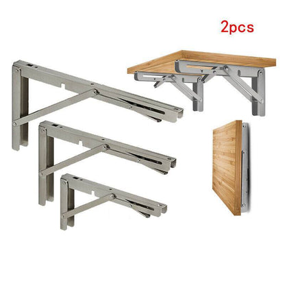 2x Boat Foldable Folding Console Table Holder Folding Bracket Folding Fitting Stainless Steel