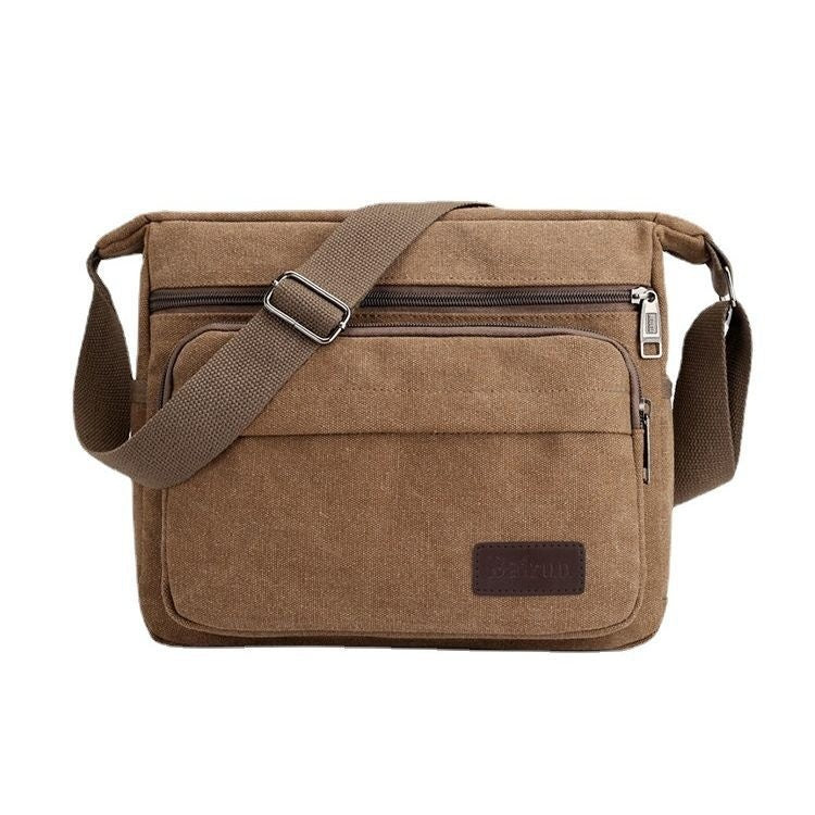Herren Umhängetasche Retro Freizeit Crossbody Bag Outdoor Sports Canvas Tasche