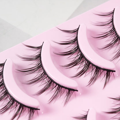 5 Pairs Manga Wimpern Neue Ankunft Anime Cosplay Natürliche Wispy Koreanische Make-Up Künstliche Falsche Wimpern