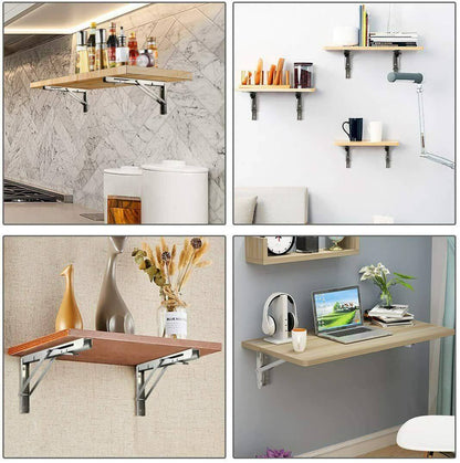 2x Boat Foldable Folding Console Table Holder Folding Bracket Folding Fitting Stainless Steel