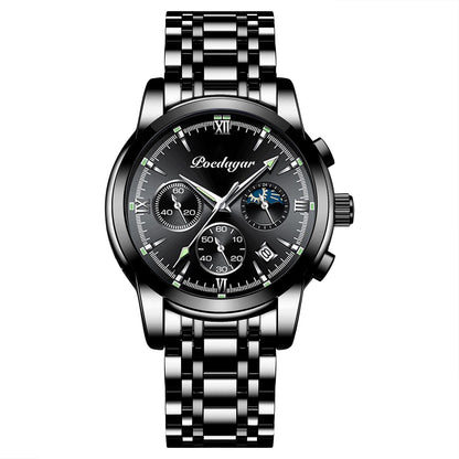 Multifunctional Men's Watch Luminous Waterproof Quartz Wrist Watch
