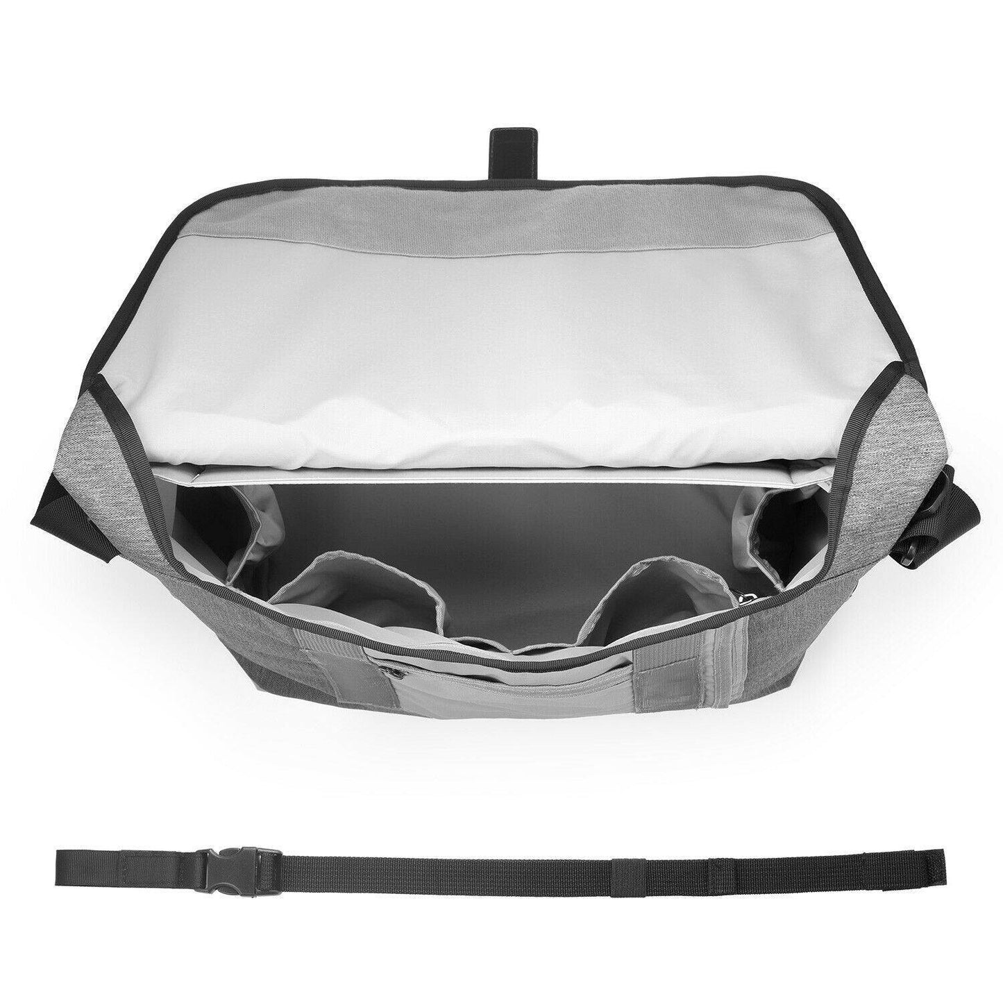 Diaper Shoulder Bag Large Messenger Diaper Bag For Fathers With 17 Pockets