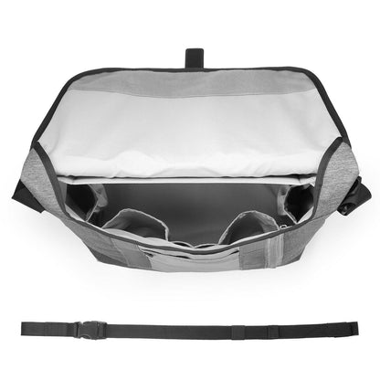 Diaper Shoulder Bag Large Messenger Diaper Bag For Fathers With 17 Pockets