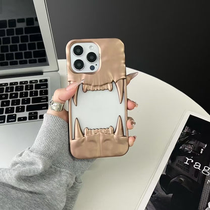 Creative Hollow Tiger Tooth Phone Case