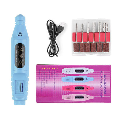 Nagelstift-Polierer, USB-Kabel, tragbar, Maniküre-Schärfer, Nagelwerkzeuge