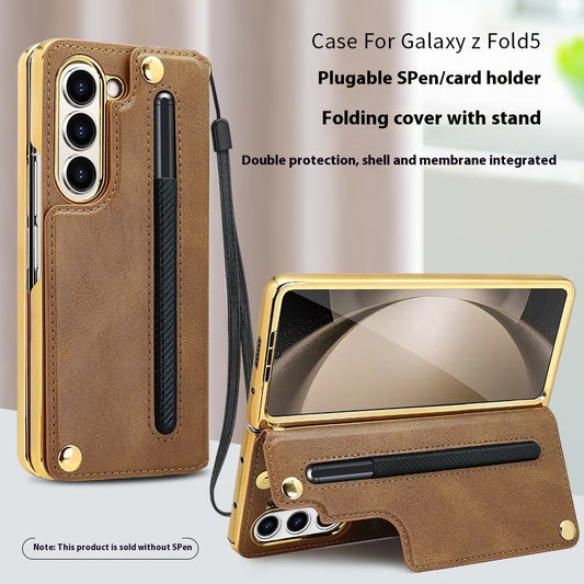 Phone Case Tempered Film Bracket With Pen Slot