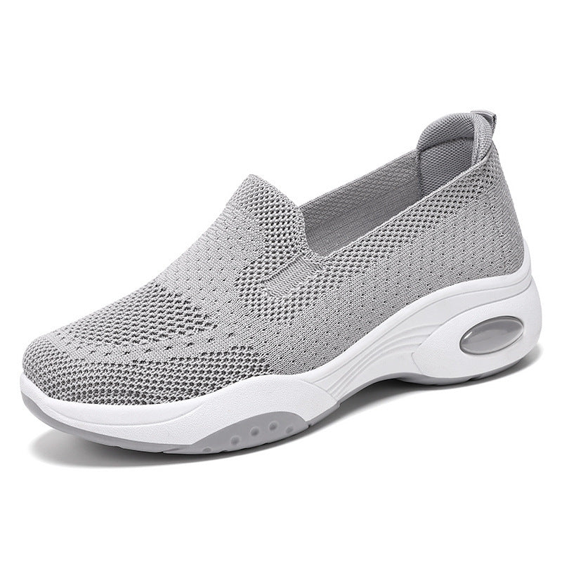 Women's Platform Flying Woven Casual Slip-on Height Increasing Cloth Shoes